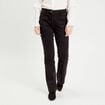 Jeans flare poches plaquées denim noir femme
