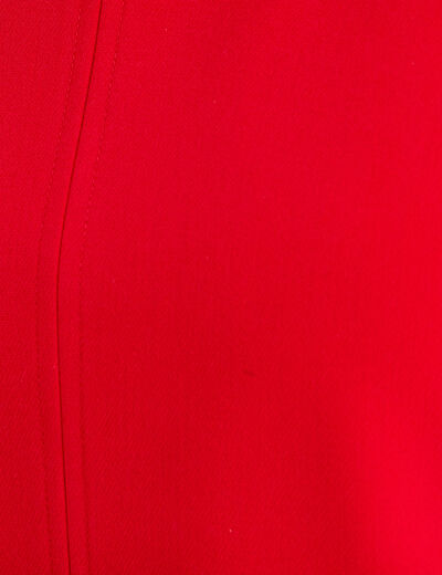 Robe droite bretelles fines rouge femme