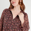 Blouse manches longues rose femme