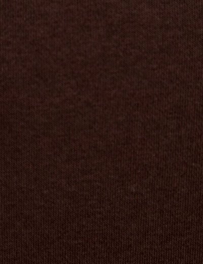 Sweat bi-mati&egrave;re manches longues marron fonc&eacute; femme