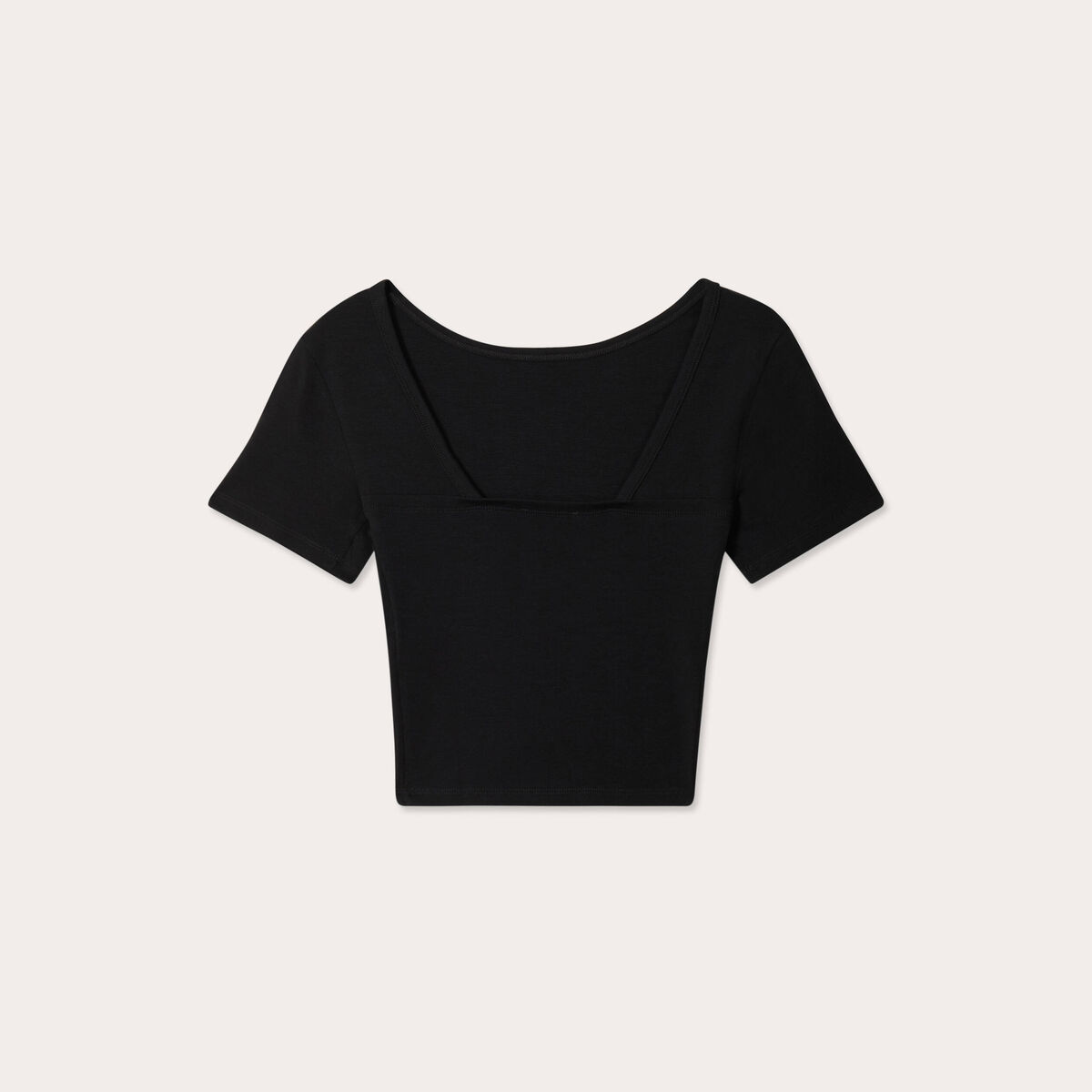 T-shirt manches courtes noir femme