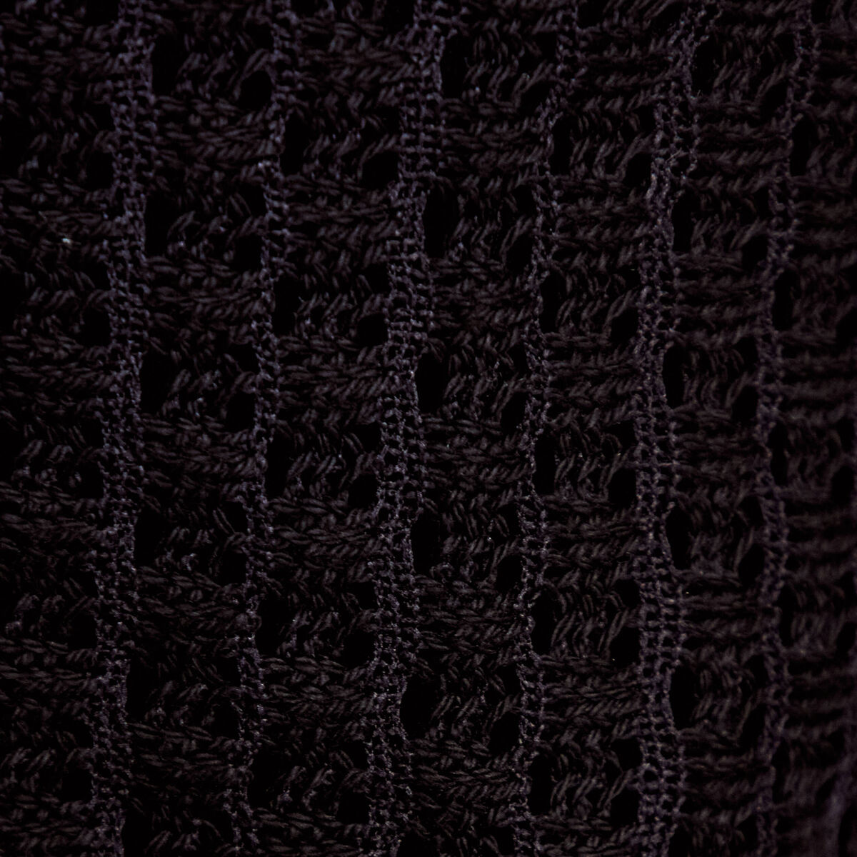 Gilet manches courtes aspect dentelle noir femme