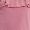 Blouse volants vieux rose femme