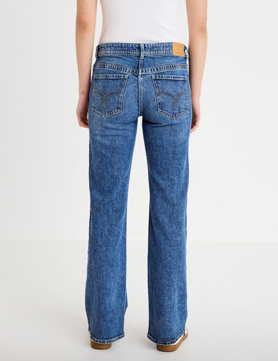Jean bootcut taille basse denim double stone femme
