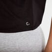 T-shirt col rond manches courtes noir femme