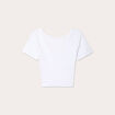 T-shirt manches courtes blanc femme