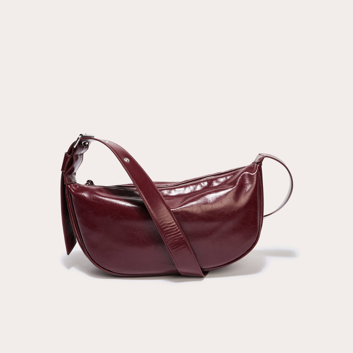 Sac banane bordeaux femme
