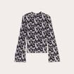 T-shirt manches pagodes gris femme