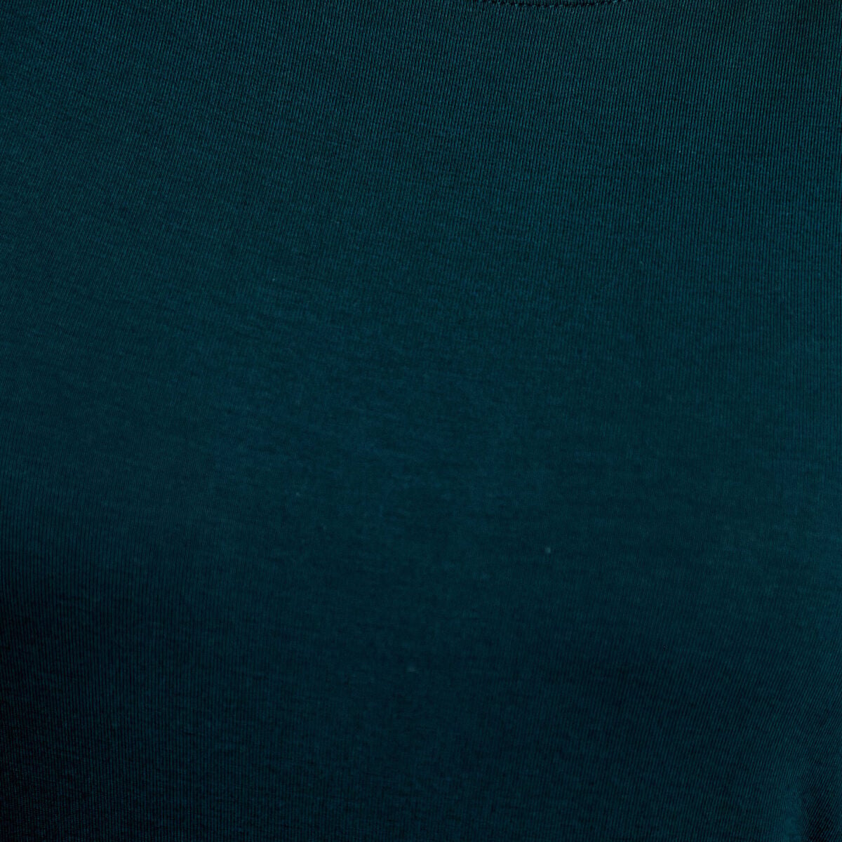 T-shirt uni &agrave; manches longues vert fonc&eacute; femme