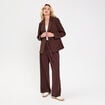 Veste esprit blazer marron fonc&eacute; femme