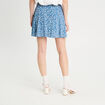Jupe-short patineuse bleu clair femme