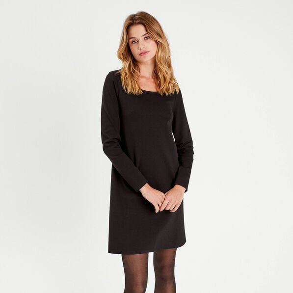robe evasee dos ouvert noir femme Robe évasée dos ouvert noir femme