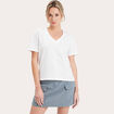 T-shirt manches courtes blanc femme