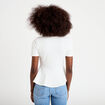 Top cintr&eacute; p&eacute;plum ecru femme