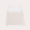 Pull avec boutons beige femme