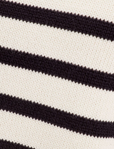 Pull court manches pagodes blanc femme