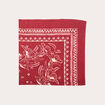 Foulard carré vieux rose femme