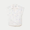 Blouse droite sans manches col rond blanc femme
