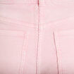 Pantalon droit en velours rose clair femme