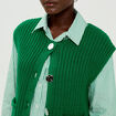 Gilet sans manches vert fonc&eacute; femme