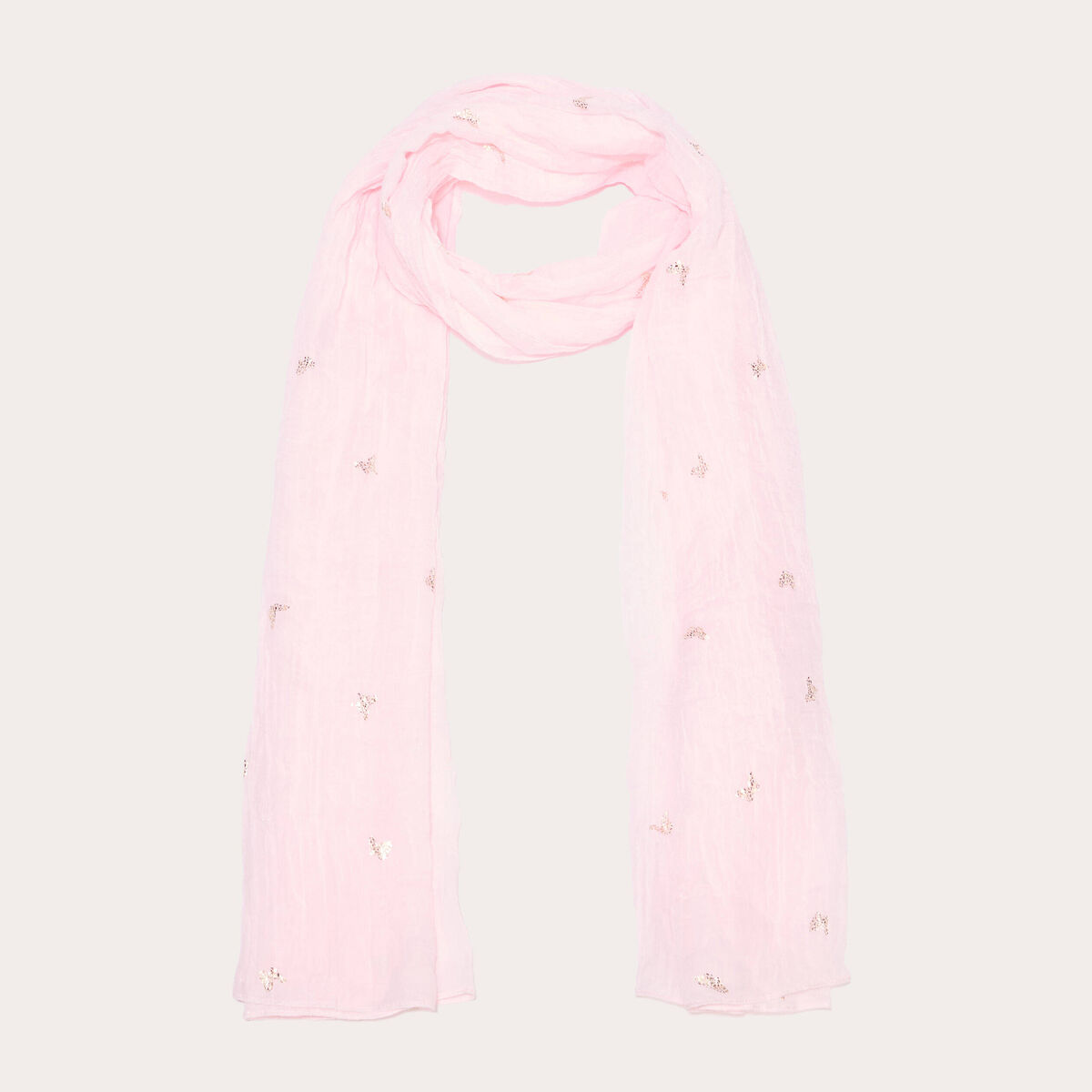 Foulard rose clair femme