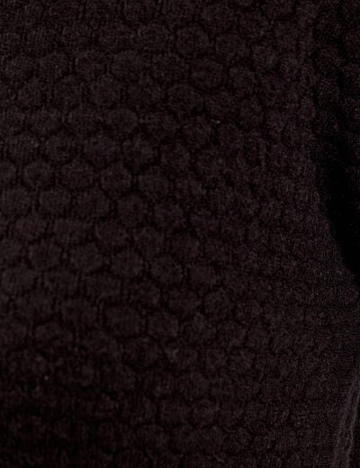 Pull col rond noir femme