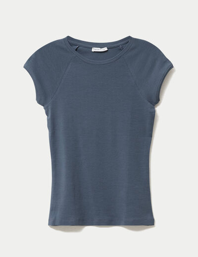 T-shirt manches courtes gris femme