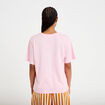T-shirt oversize manches courtes rose clair femme