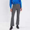 Pantalon bootcut stretch noir femme