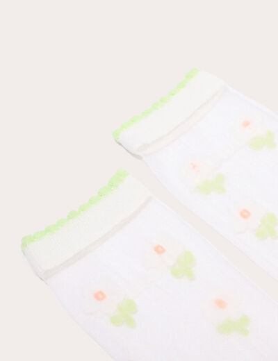 Chaussettes ecru femme