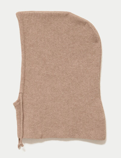 Cagoule beige femme
