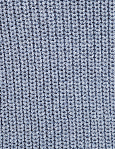 Pull avec boutons épaules bleu gris femme