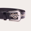 Ceinture brodée noir femme