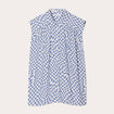 Chemise sans manches bleu femme