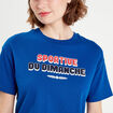 T-shirt manches courtes bleu electrique femme