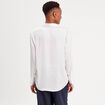 Chemise manches longues satin blanc femme