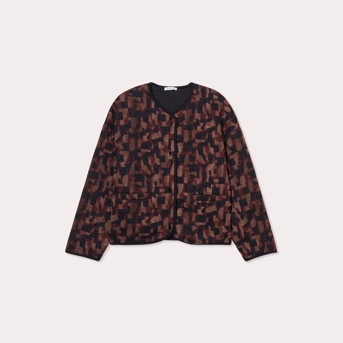 Veste matelassée marron cognac femme