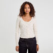 T-shirt manches longues sable femme