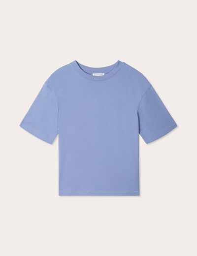 T-shirt manches courtes bleu gris femme