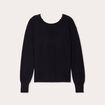 Pull manches longues noir femme