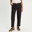 Jeans chino avec ceinture noir femme