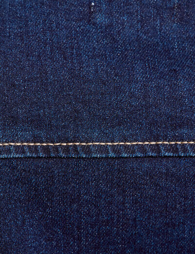 Robe droite zippée en jean denim brut femme