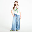 T-shirt col rond manches courtes ecru femme
