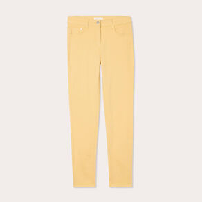 jeans slim 5 poches jaune clair femme Jeans slim 5 poches jaune clair femme