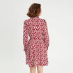 Robe chemise patineuse rouge femme