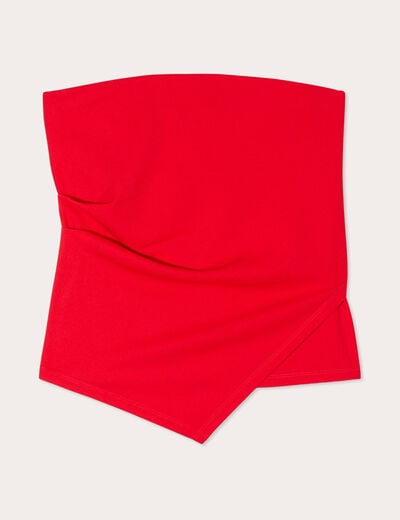Bustier sans manches rouge femme