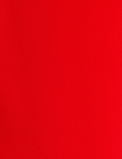 Pantalon city large rouge femme