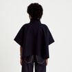 Poncho col am&eacute;ricain bleu marine femme