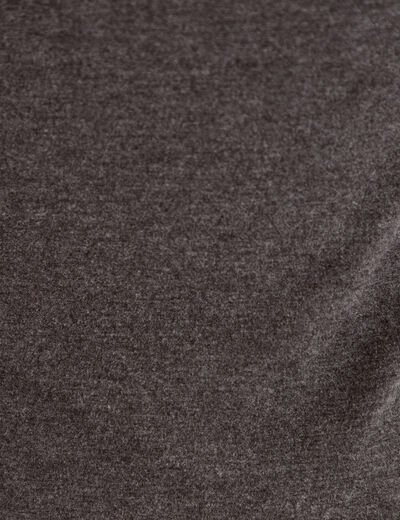 Doudou manches longues ajust&eacute; gris femme