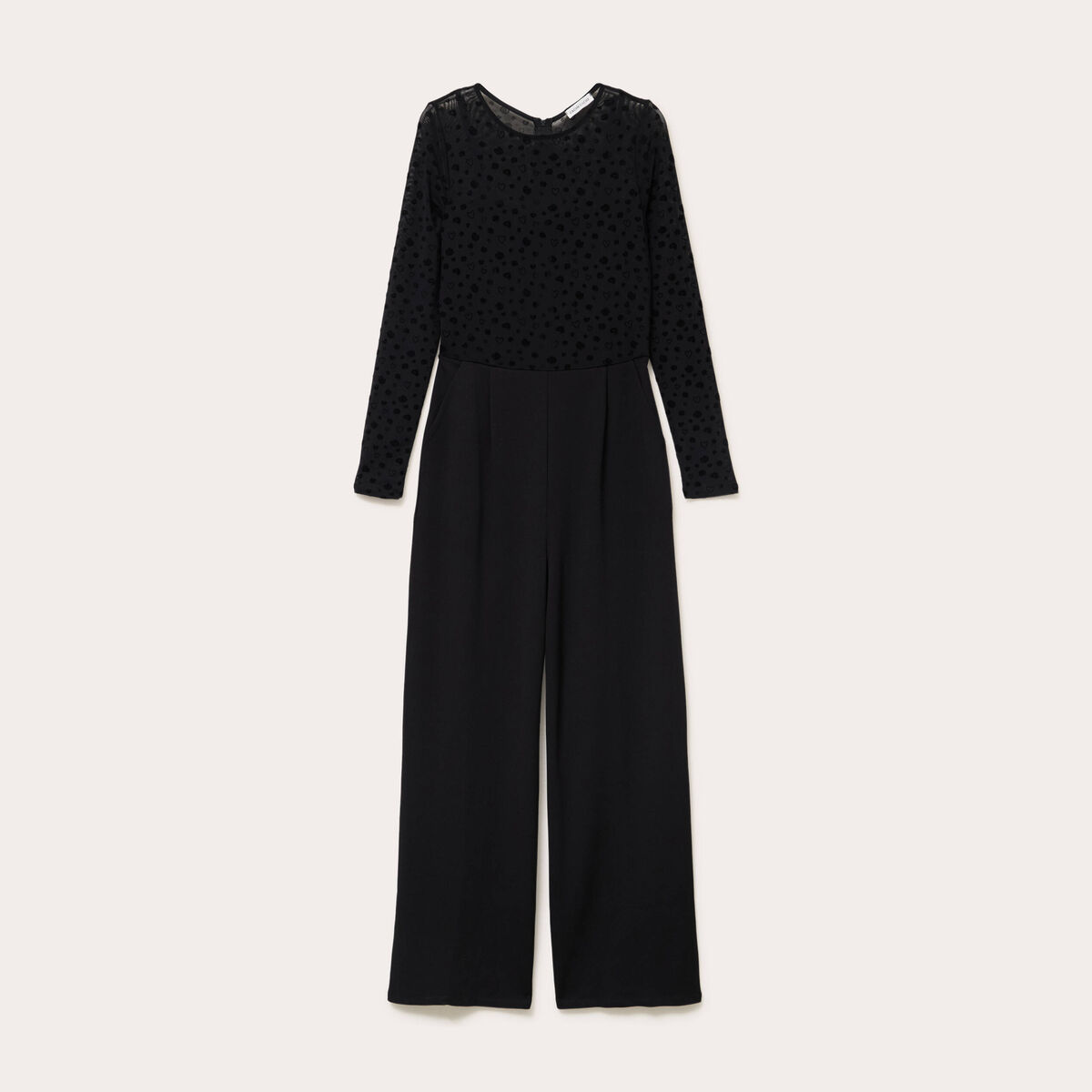 Combinaison aspect dentelle noir femme
